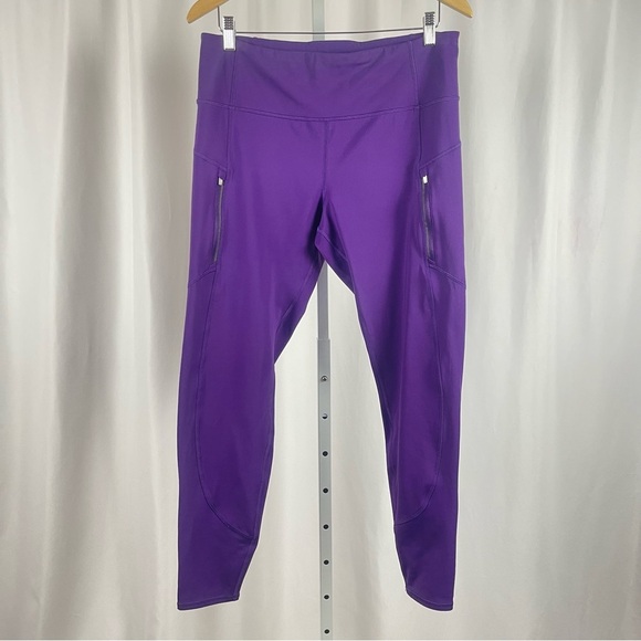 Athleta Rainier Tight Legging XL Purple High Waist High Rise Yoga Workout Gym - Picture 1 of 8